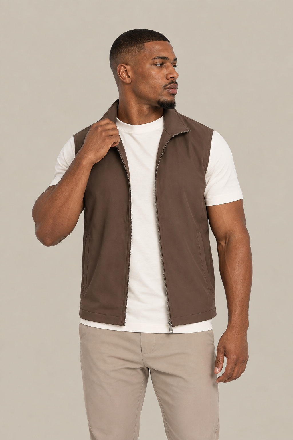 TECH GILET |  BROWN