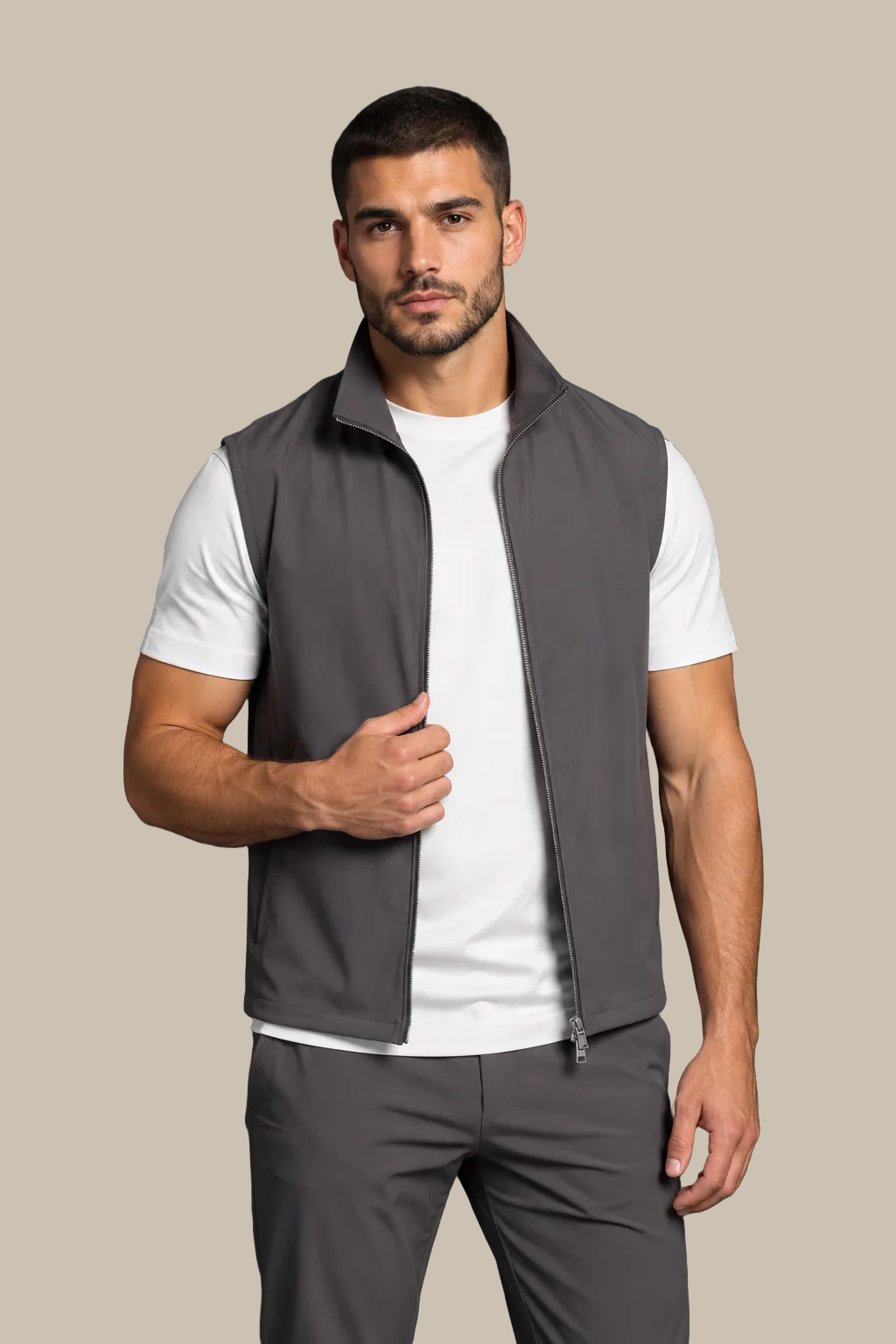 TECH GILET | slate grey