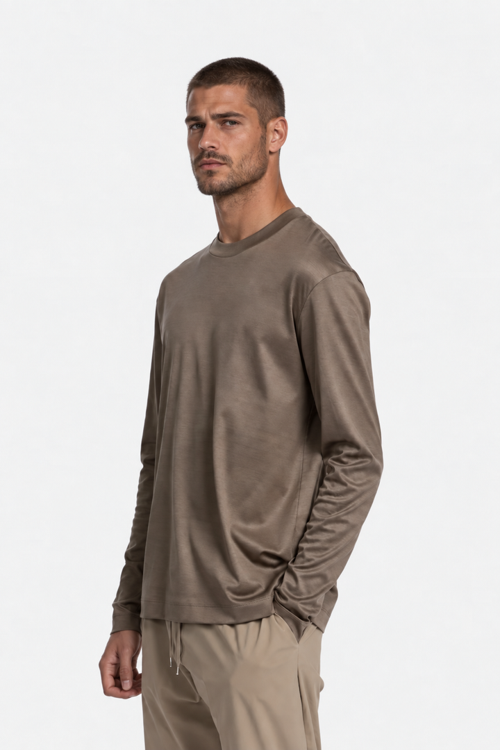 Long Sleeve T-shirt | desert taupe