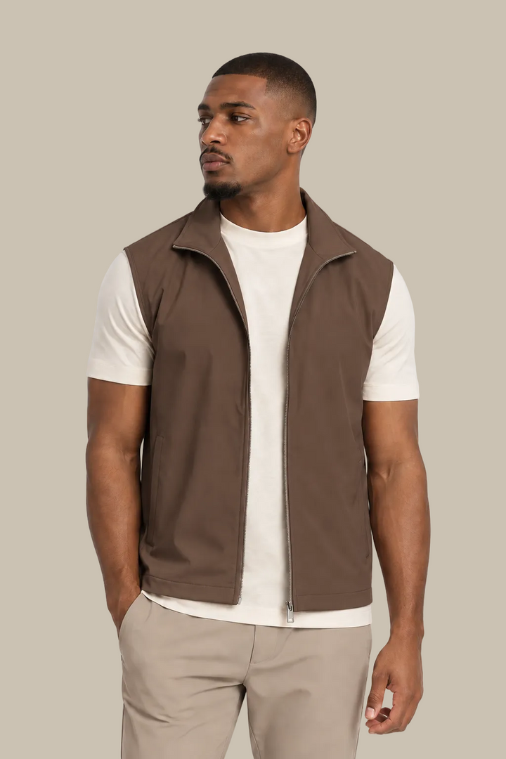 TECH GILET |  BROWN