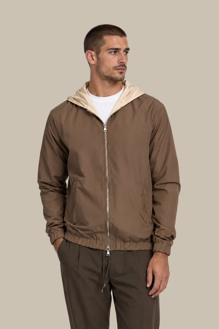 Hooded Blend Jacket | Desert Taupe