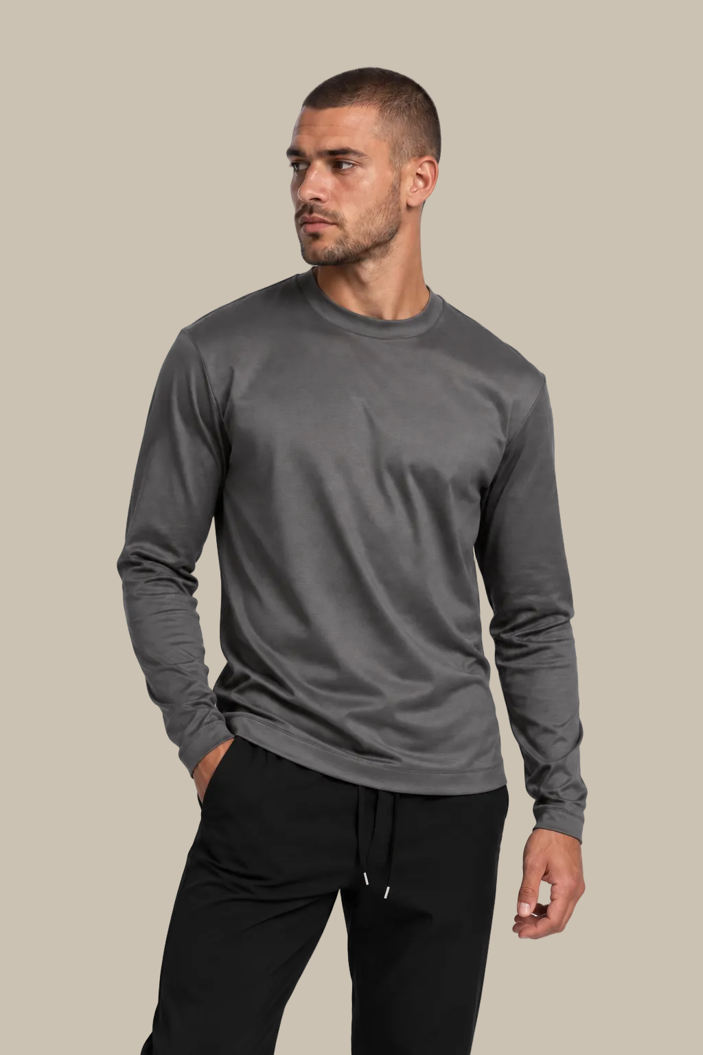 Long Sleeve T-shirt | SLATE GREY